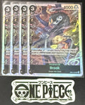 4x One Piece EB01-046 SR - Brook  - EN - Foil - Play Set - TCG - NM/M