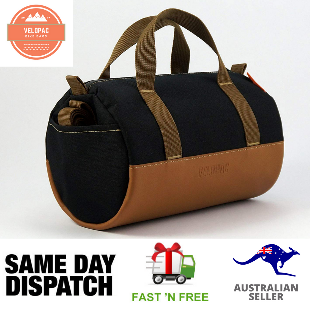 VELOPAC Pannier Bicycle Bag - Bike - Handlebar Barrel handbag 5L - ECO BAG
