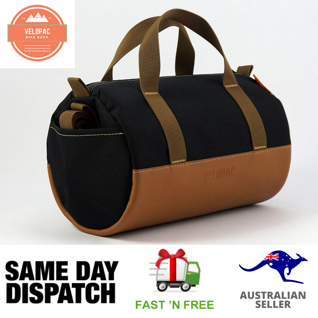 VELOPAC Pannier Bicycle Bag - Bike - Handlebar Barrel handbag 5L - ECO BAG