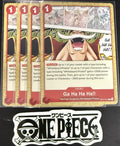 4x One Piece OP17-017 C - Ga Ha Ha Ha!! - EN - Regular - Play Set - TCG - NM/M