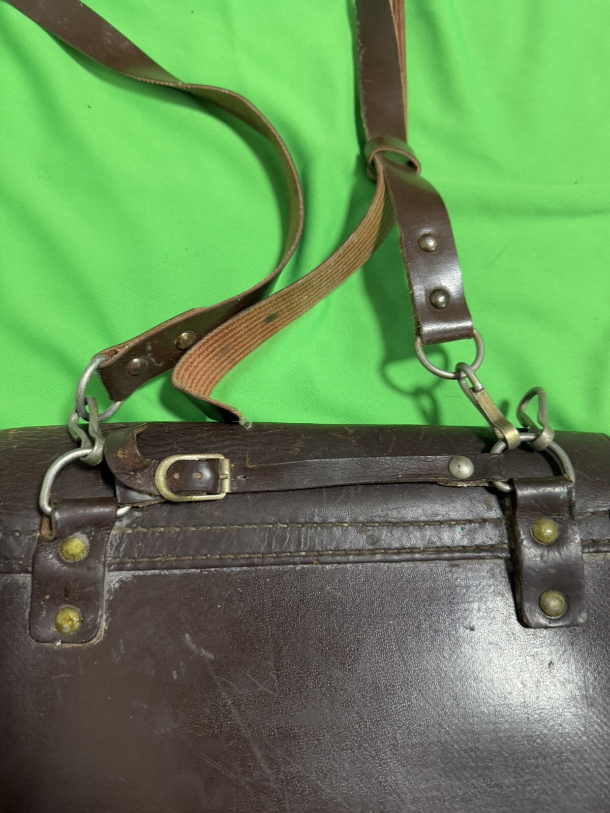 Russian WW2 Brown Leather Map Case - Original