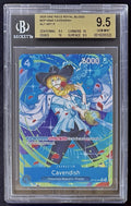 BGS 9.5 One Piece OP10-045 R* - Cavendish - Alt Art - EN - Royal Blood - Graded