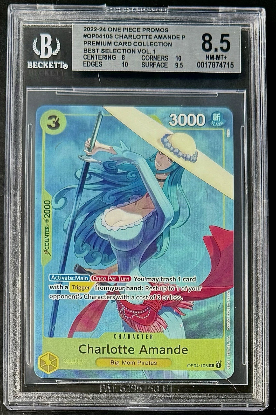BGS 8.5 One Piece OP04-105 R - Charlotte - EN - Foil - Best Selection Vol.1