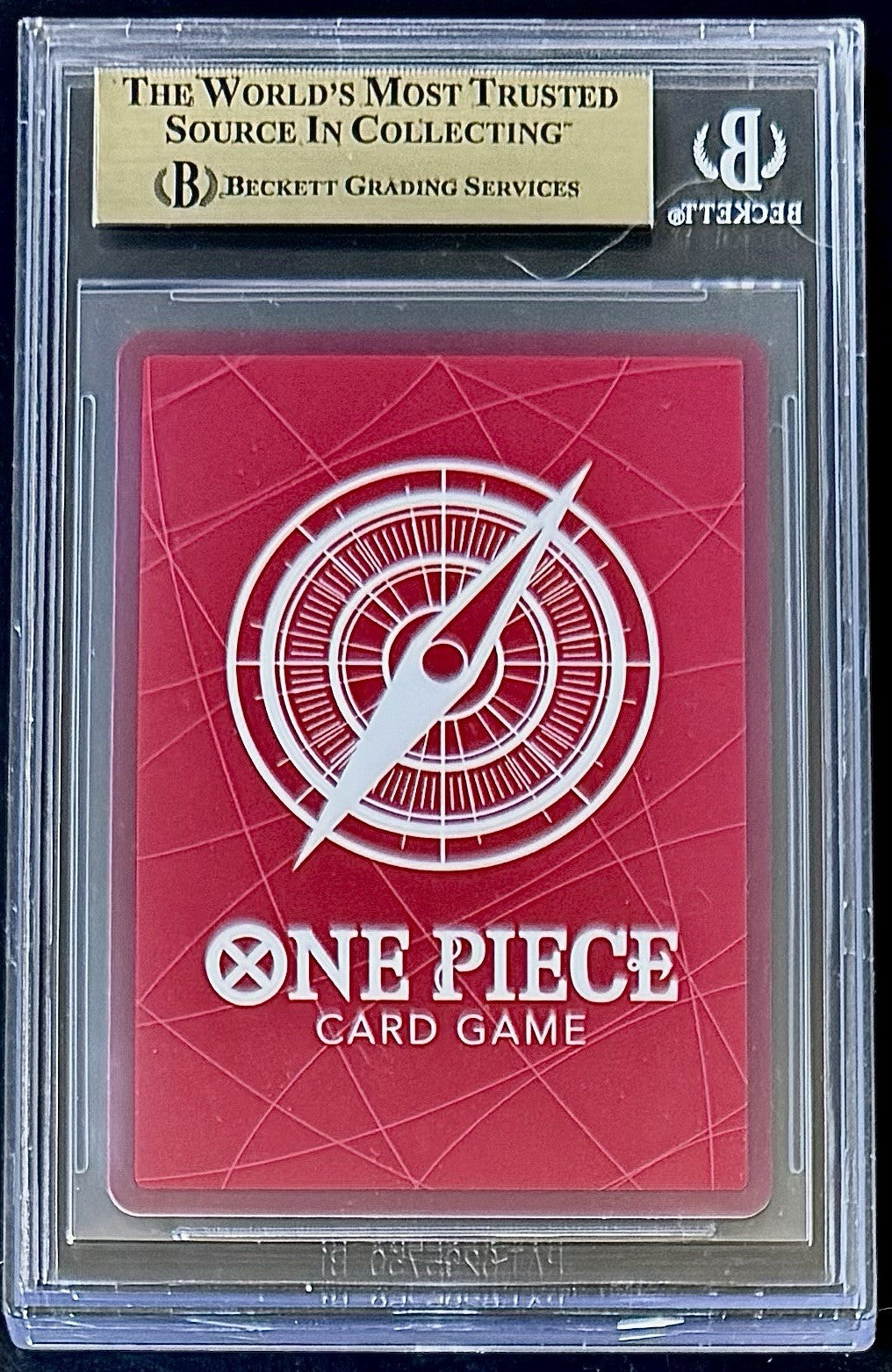 BGS 9.5 One Piece OP02-001 L - Edward.Newgate - EN - Foil - Red Edward.Newgate