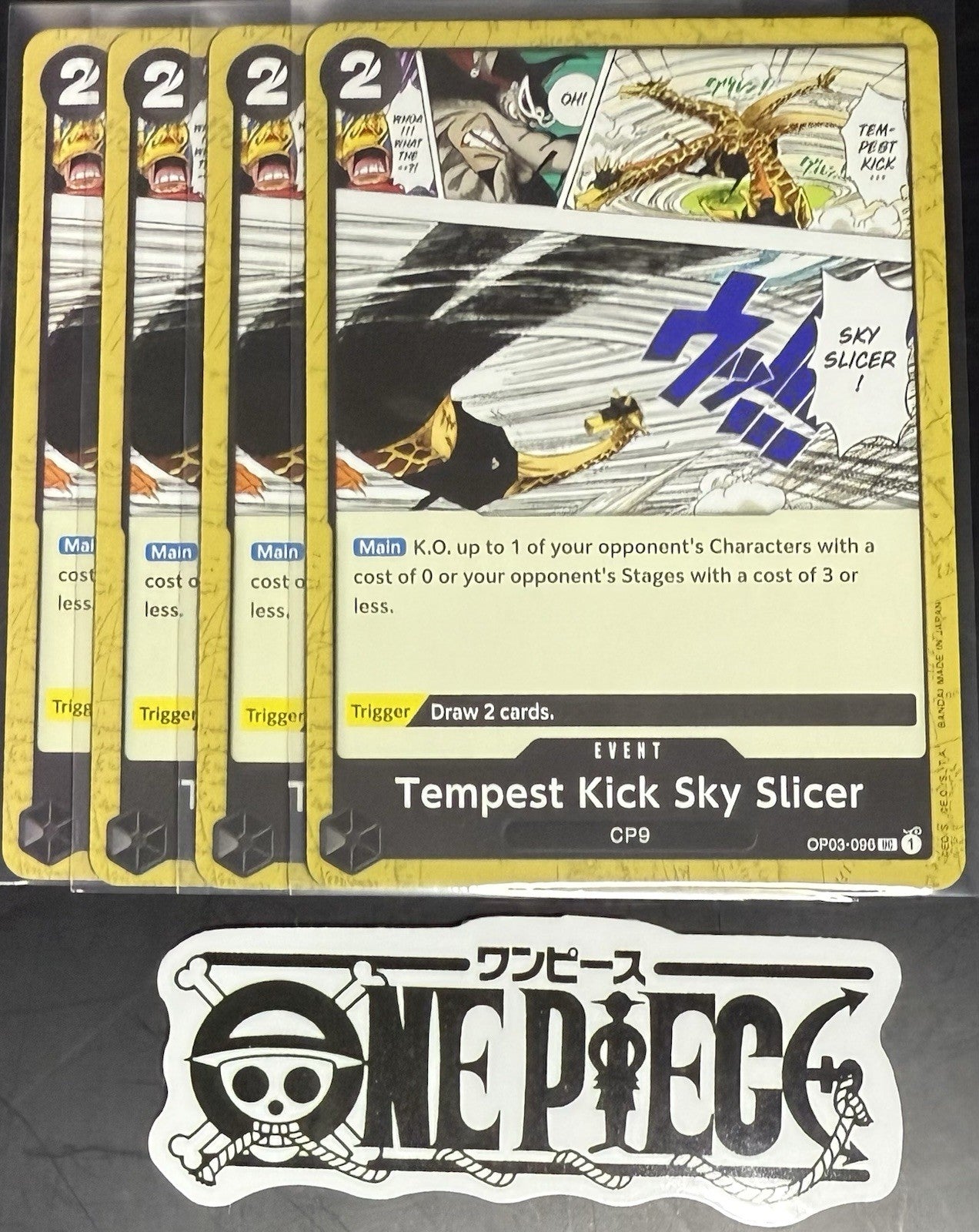 4x One Piece OP03-096 UC Tempest...- English - Regular - Playset - TCG - NM/M