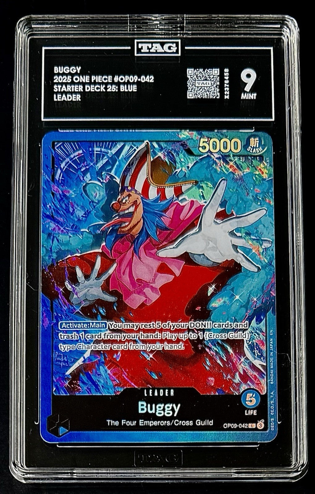 TAG 9 One Piece OP09-042 L - Buggy - EN - Foil - ST25 Blue Buggy