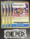 4x One Piece OP02-069 C DEATH WINK - English - Playset - Regular - TCG - NM/M
