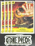 4 x One Piece OP12-109 C Pacifista - ENG - Regular - Playset - NM/M