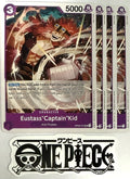 4x One Piece OP09-075 UC Eustass"Captain"Kid - English - Playset - TCG - NM/M
