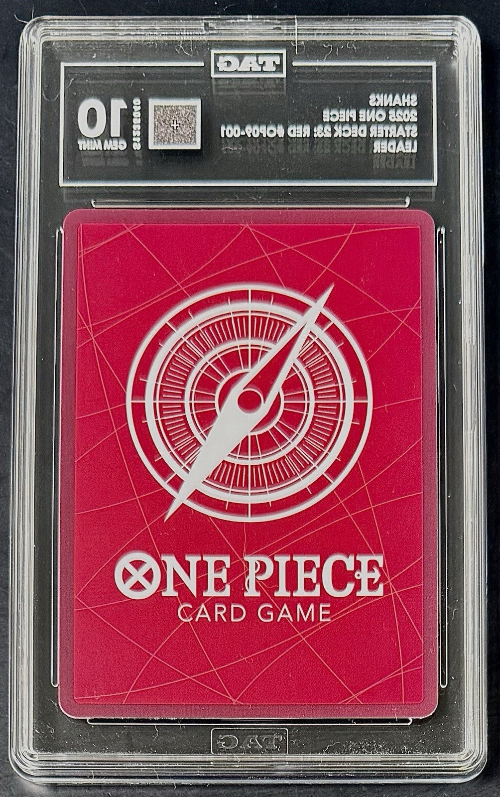 TAG 10 One Piece OP09-001 L - Shanks - EN - Foil - ST23 Red Shanks