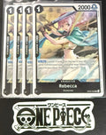 4x One Piece OP04-092 R - Rebecca - EN - Foil - Play Set - NM/M