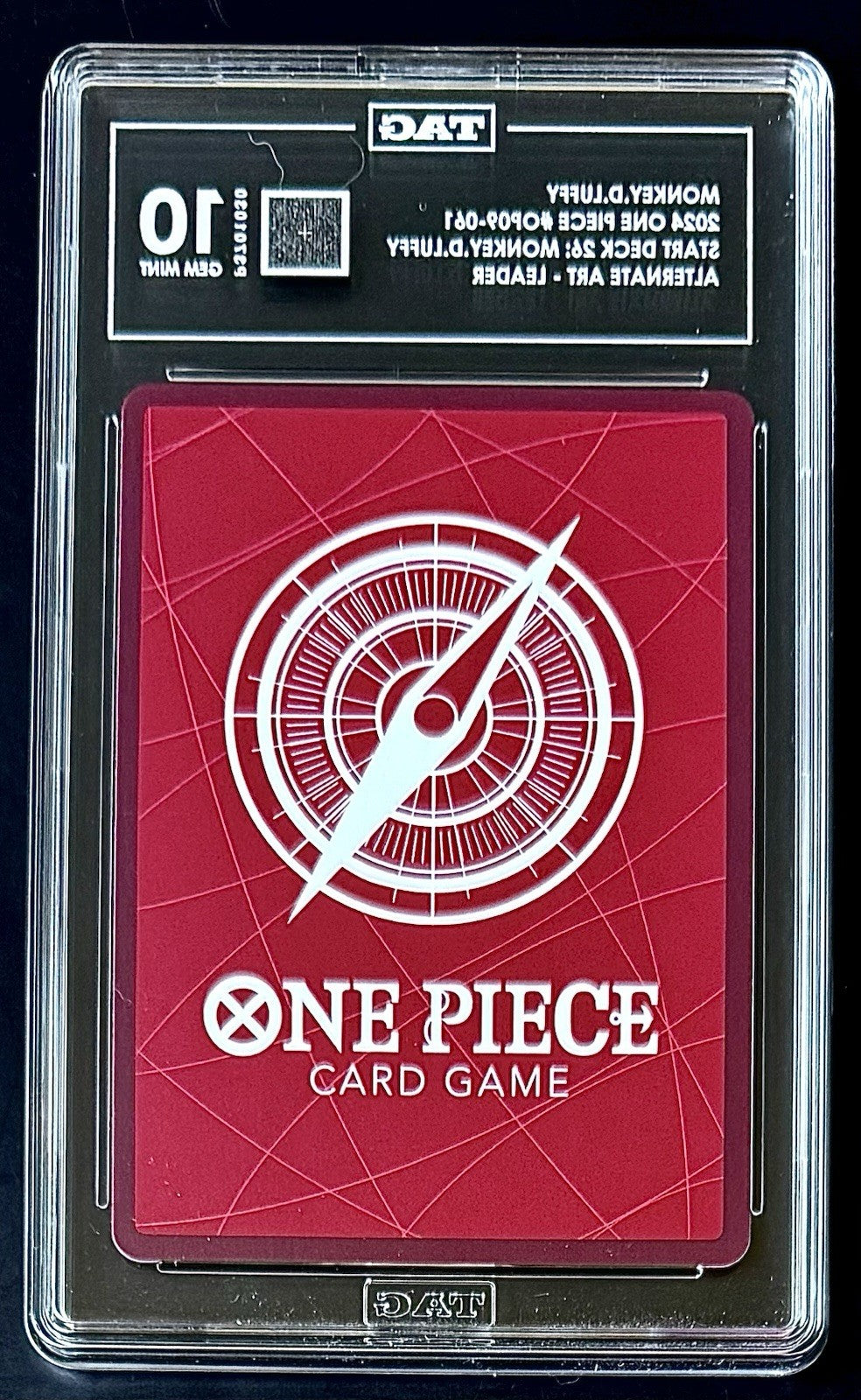 TAG 10 One Piece OP09-061 L - Monkey.D.Luffy - Alt Art - EN - Foil - ST26