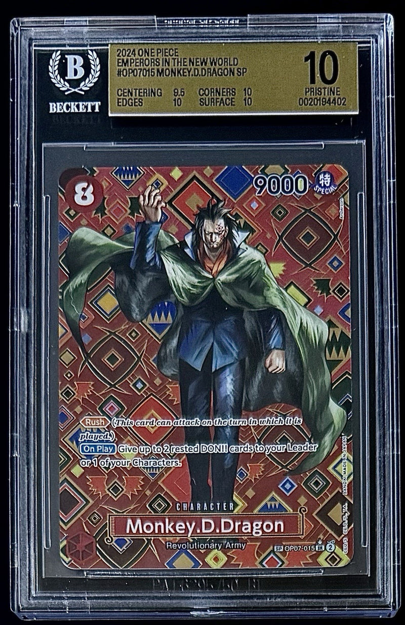 BGS 10 One Piece SP OP07-015 SR* - Monkey.D.Dragon - Special Rare - EN - Foil