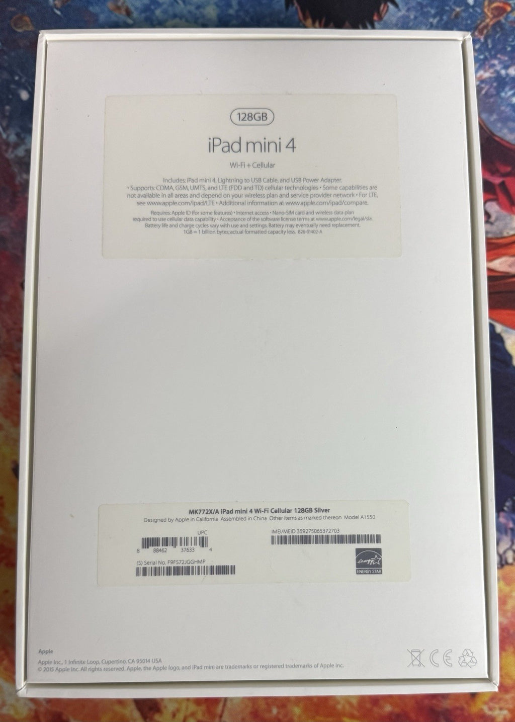 iPad Mini 4 Box Only