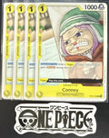 4x One Piece OP13-106 C Conney - ENG - Regular - Playset - TCG - NM/M