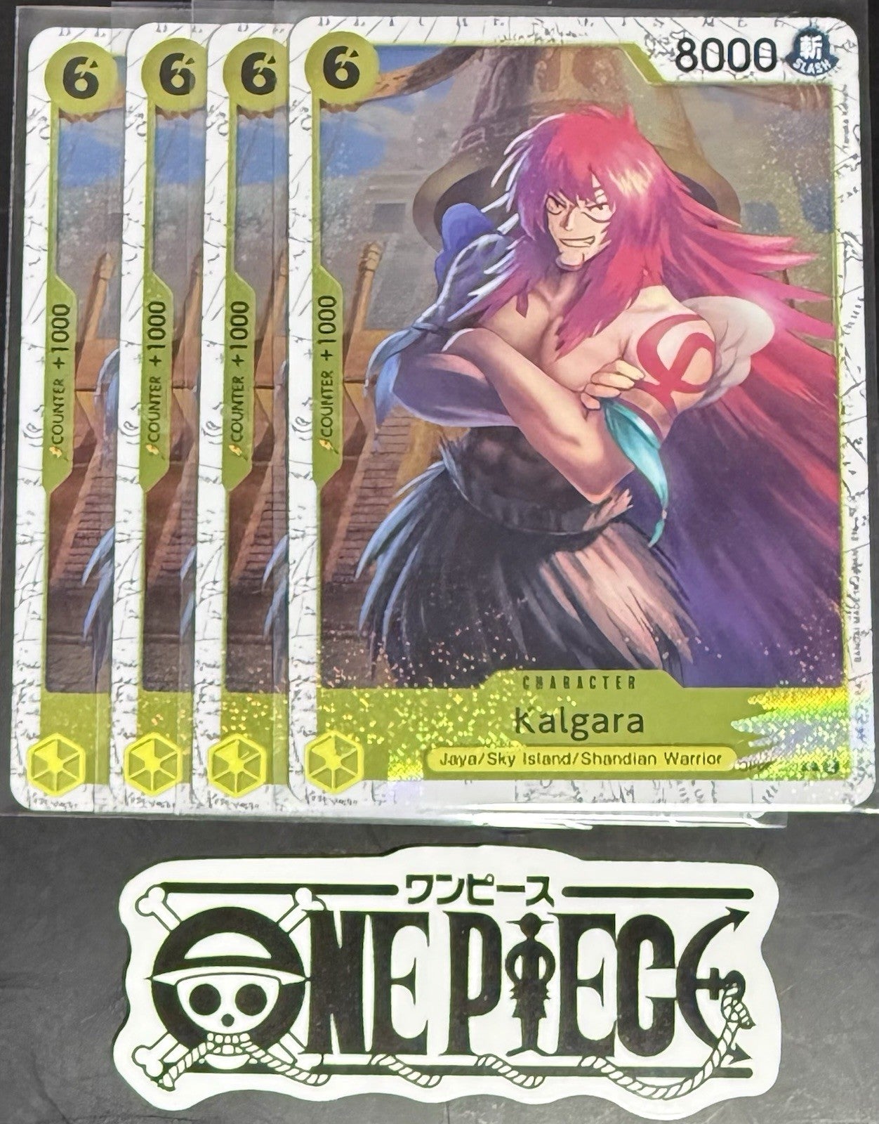 4 x One Piece OP08-098 C Kalgara - English - PRB02 Foil - Playset - NM/M