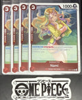 4x One Piece ST21-009 C - Nami - EN - Foil - Play Set - TCG - NM/M