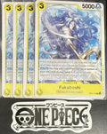 4 x One Piece OP11-110 C Fukaboshi - ENG - Regular - Playset - TCG - NM/M