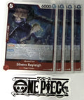 4x One Piece OP09-005 R Silvers Rayleigh - Foil - English - TCG - Mint
