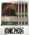4x One Piece OP09-026 R Sakazuki - Foil - English -  Play Set - TCG - NM/M