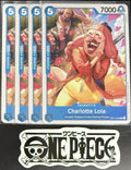 4 x One Piece OP11-052 C Charlotte Lola - ENG - Regular - Playset - TCG - NM/M