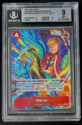 BGS 9 One Piece OP02-018 R* Marco Alt Art Foil - English - PRB01 - Graded
