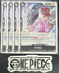 4x One Piece OP13-081 C Koala - ENG - Regular - Playset - TCG - NM/M