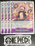 4x One Piece OP08-062 UC Charlotte Katakuri - ENG - Regular - Play Set -TCG-NM/M