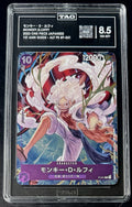 TAG 8.5 One Piece P-041 P - Monkey.D.Luffy - Alt Art - JP -1st Anniversary Guide