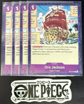 4x One Piece OP13-078 C Oro Jackson - ENG - Regular - Playset - TCG - NM/M