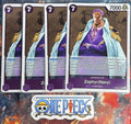 4x One Piece OP06-074 R Zephyr (Navy) - ENG - Playset - Foil - TCG - NM/M