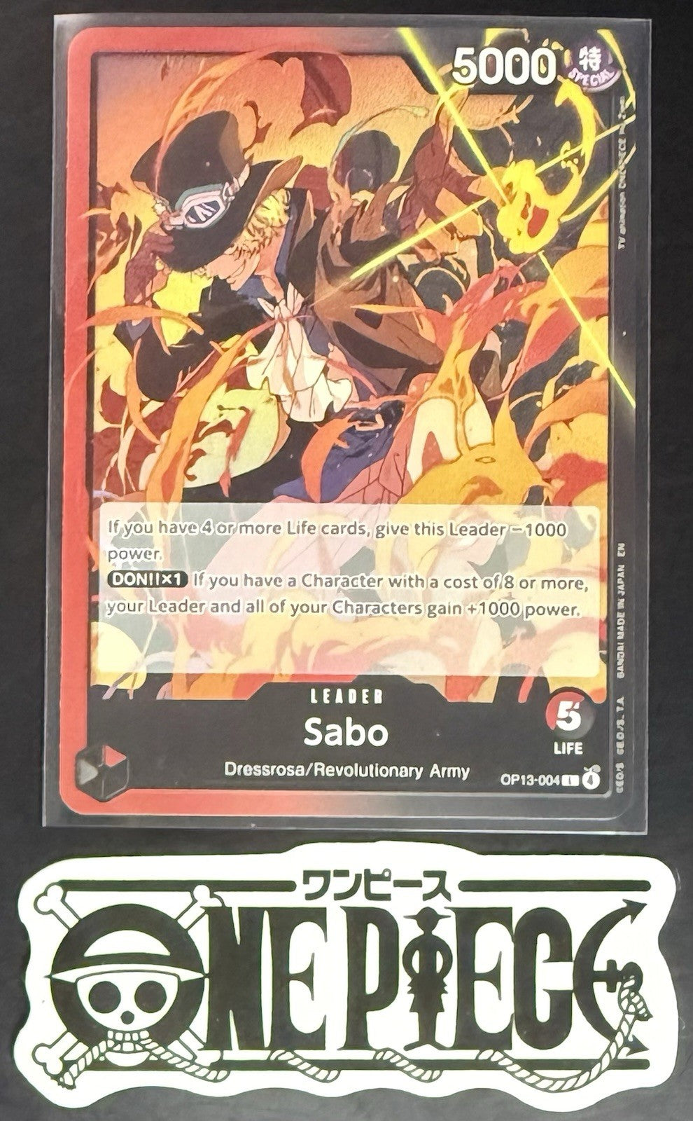 One Piece OP13-004 L Sabo - ENG - Regular - Playset - TCG - NM/M