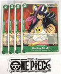 4x One Piece ST16-005 C Monkey.D.Luffy - ENG - Regular - Playset - TCG - NM/M