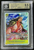 BGS 9.5 One Piece OP06-107 SR Kouzuki Momonosuke - English- Wings of the Captain