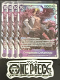 4x One Piece OP14-069 SR - Donquixote Doflamingo - EN - Foil - Play Set - NM/M