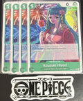 4 x One Piece EB03-016 C - Kouzuki Hiyori - EN - Regular - Play Set - TCG - NM/M