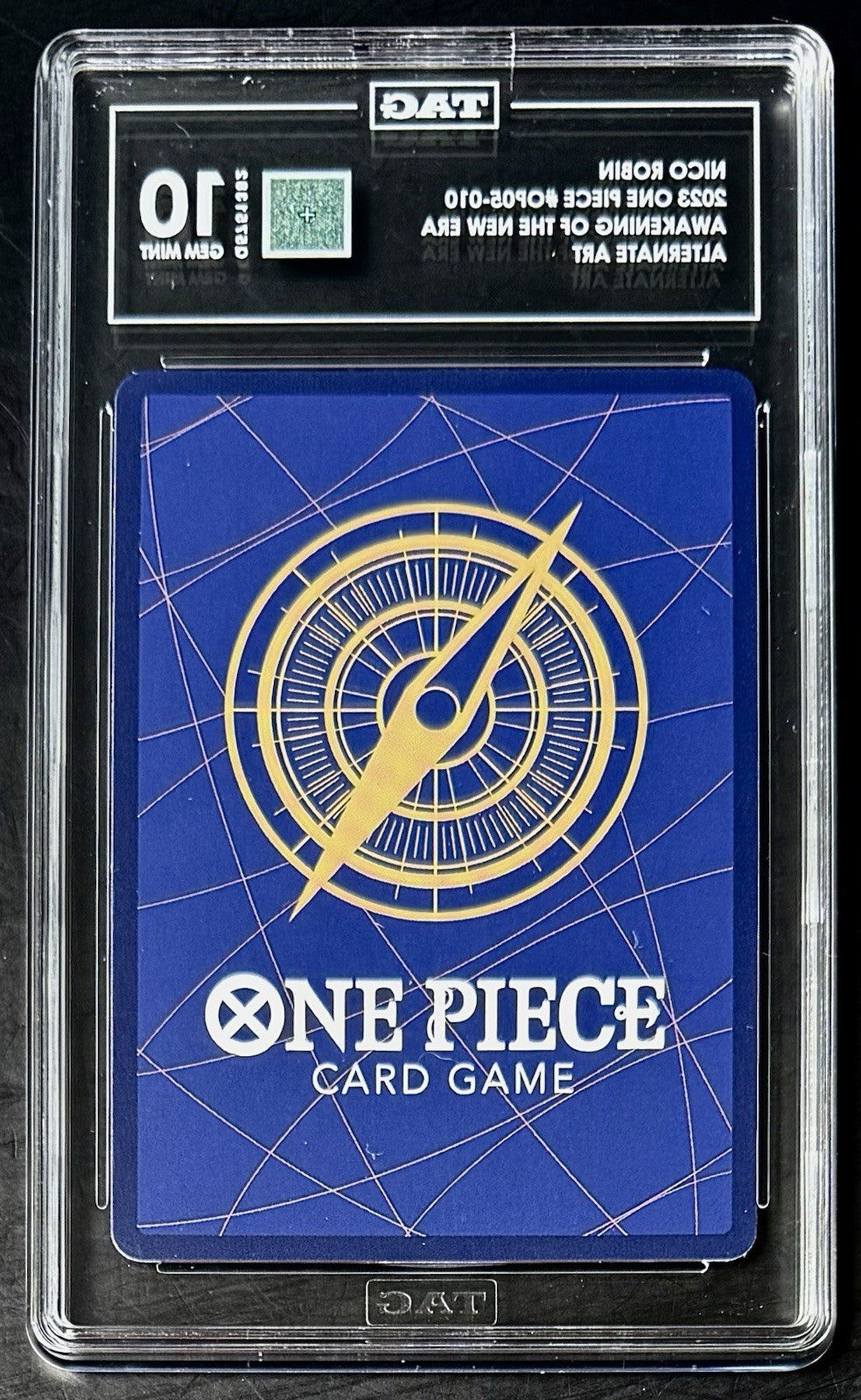 TAG 10 One Piece OP05-010 UC* - Nico Robin - Alt Art - EN - Foil - Graded