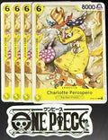 4x One Piece OP04-107 C Charlotte... - English - Regular - Play Set - TCG - NM/M