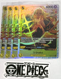 4x One Piece OP08-112 SR  S-Snake - Foil - ENG - Play Set - Foil - TCG - NM/M