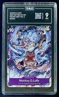 TAG 9 One Piece P-041 P Monkey.D.Luffy - EN - Reg - Pirates Party Vol.5 - Graded