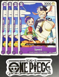 4x One Piece OP01-104 C Speed - English - Regular - Playset - TCG - NM/M