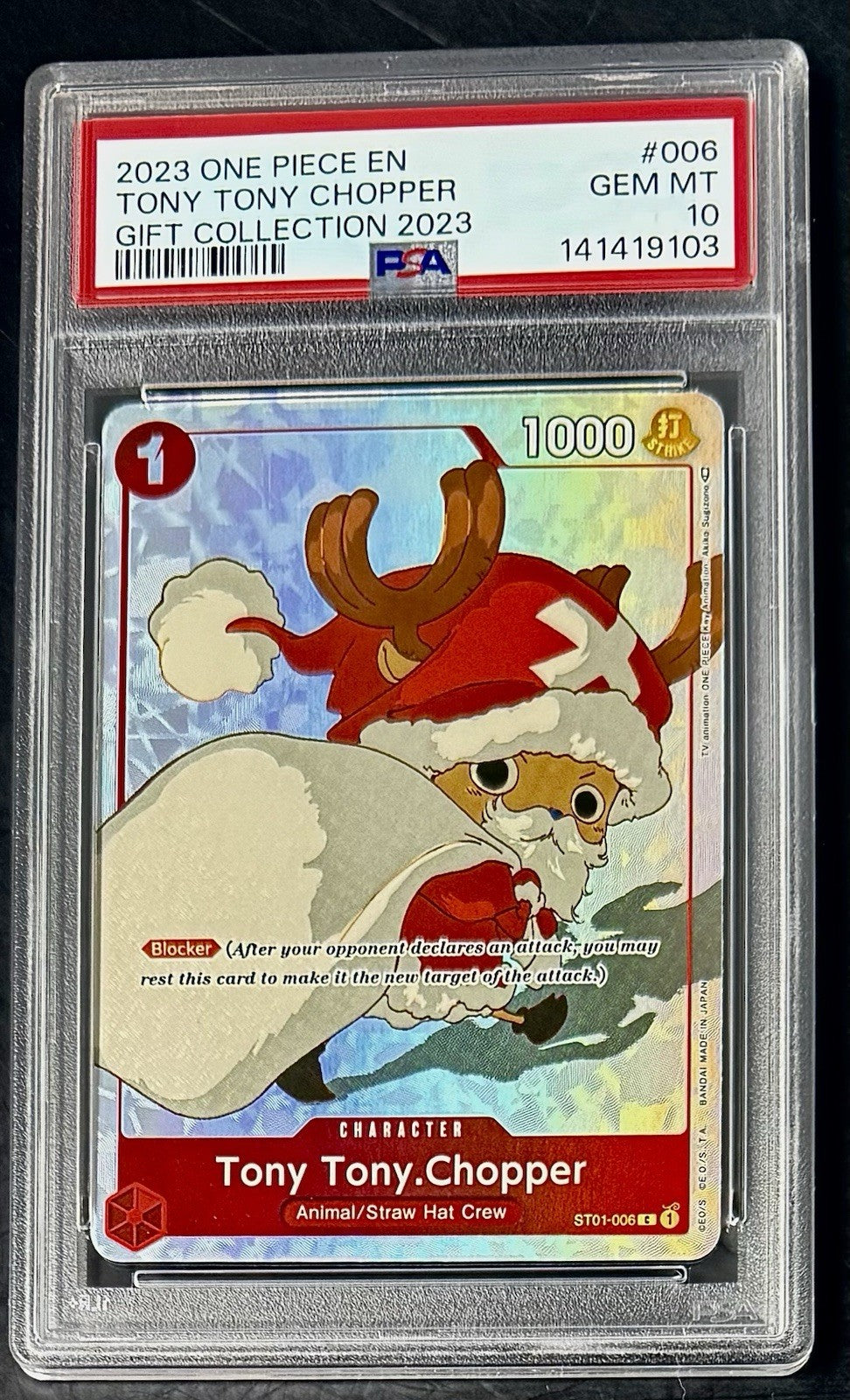 PSA 10 One Piece ST01-006 C Tony Tony.Chopper - EN - Foil - 2023 Gift Collection