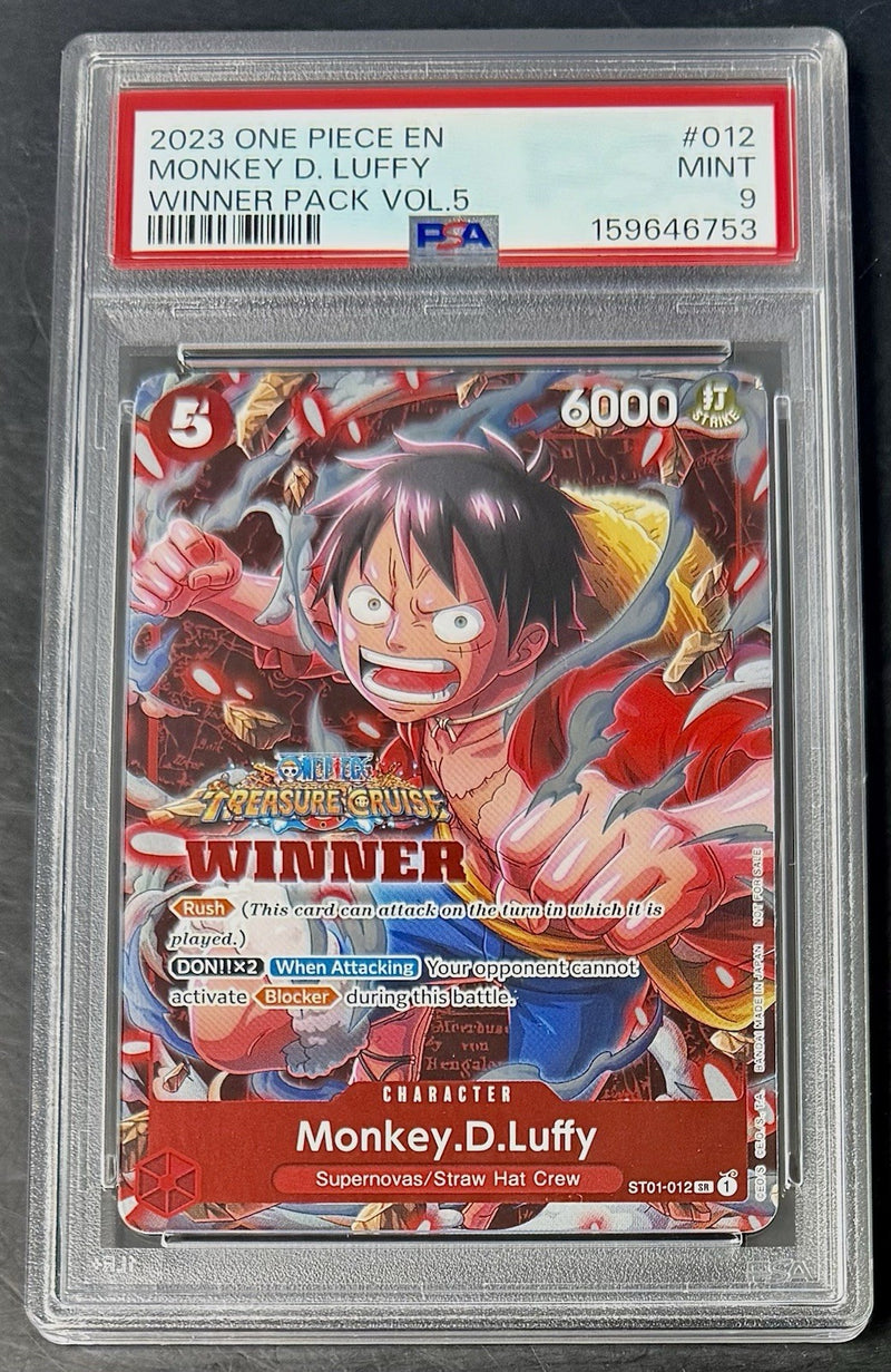 PSA 9 One Piece ST01-012 SR - Monkey.D.Luffy - EN - 2023 Winner Pack Vol.5