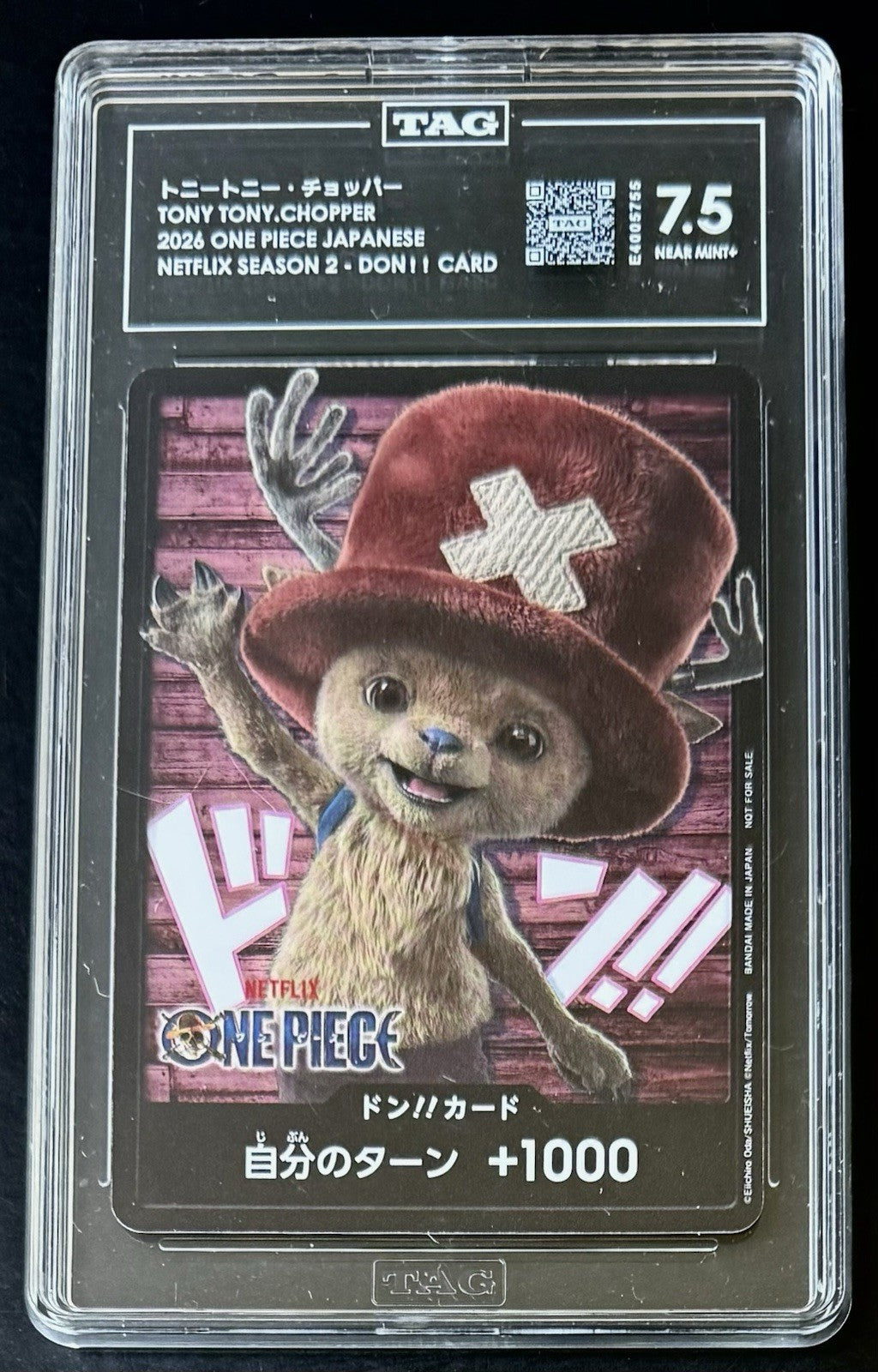 TAG 7.5 One Piece Netflix Season 2 Tony Tony.Chopper - Don Card - JP - Promo