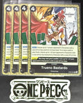 4x One Piece OP04-094 R Trueno Bastardo - English - Rare - Play Set - NM/M