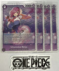 4x One Piece OP06-068 C Vinsmoke Reiju - Flag Foil - ENG - TCG - Playset - NM/M