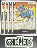 4x One Piece OP06-087 C Cerberus - English - Regular - Playset - NM/M