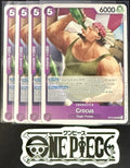 4x One Piece OP13-062 UC Crocus - ENG - Regular - Playset - TCG - NM/M