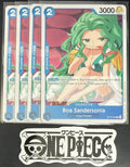 4x One Piece OP13-050 C Boa Sandersonia - ENG - Regular - Playset - TCG - NM/M