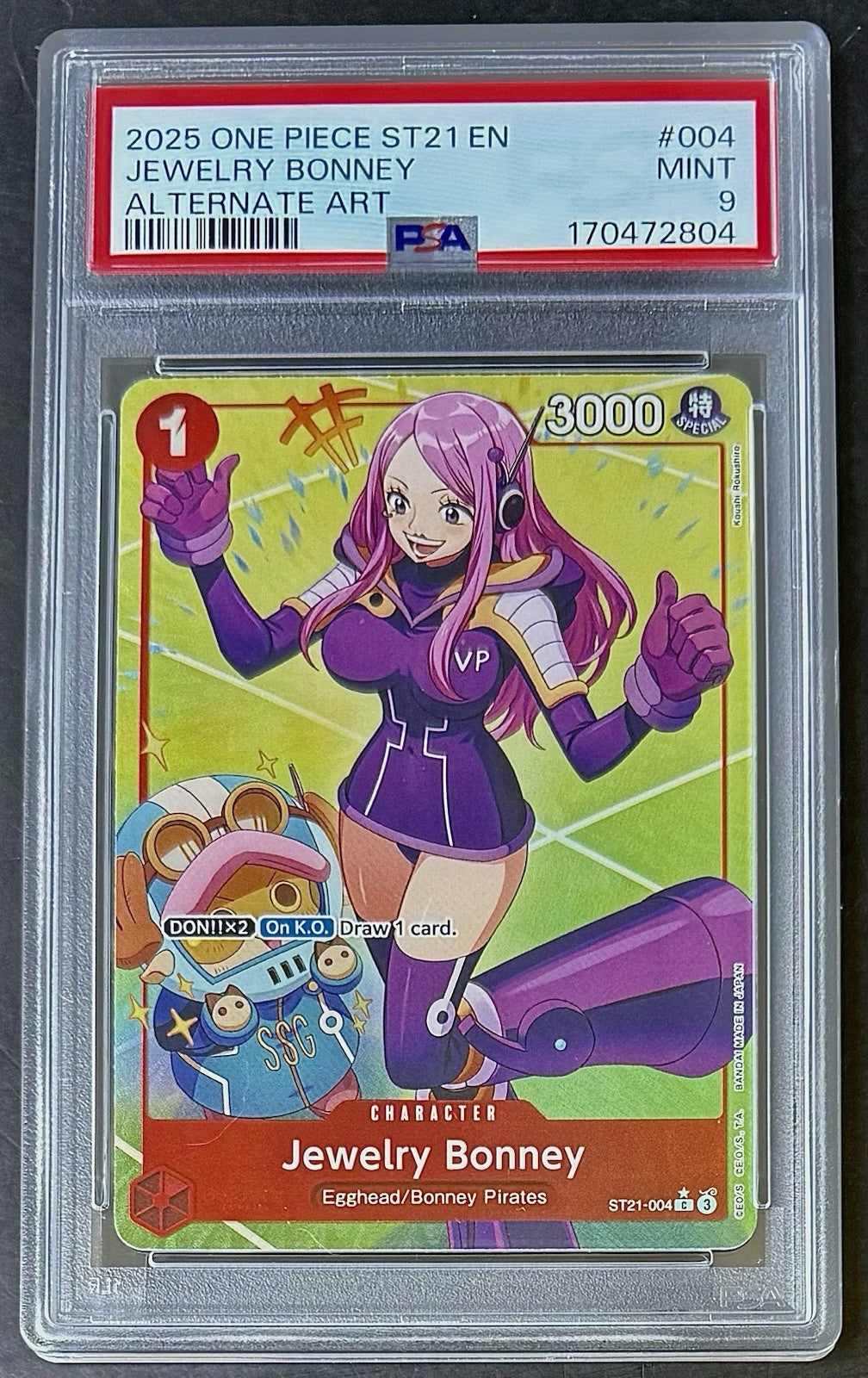 PSA 9 One Piece ST21-004 C* - Jewelry Bonney - Alt Art - EN - Foil - GEAR5